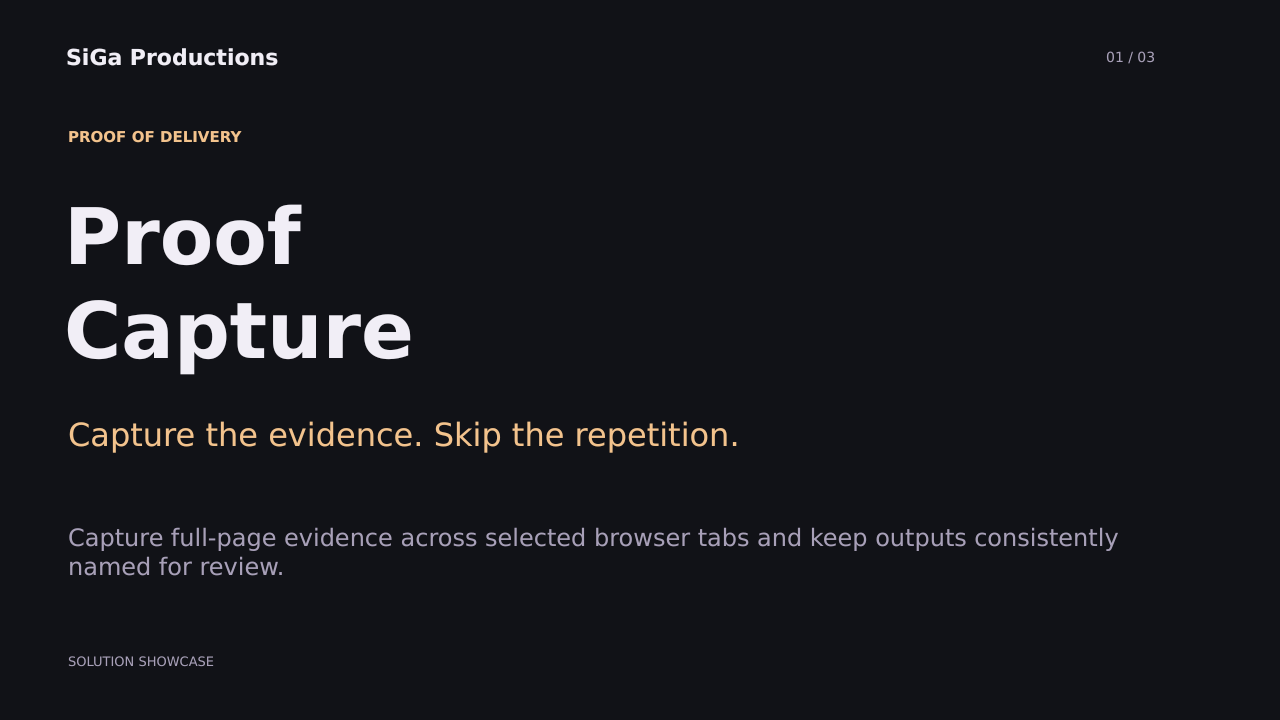 Proof Capture solution presentation